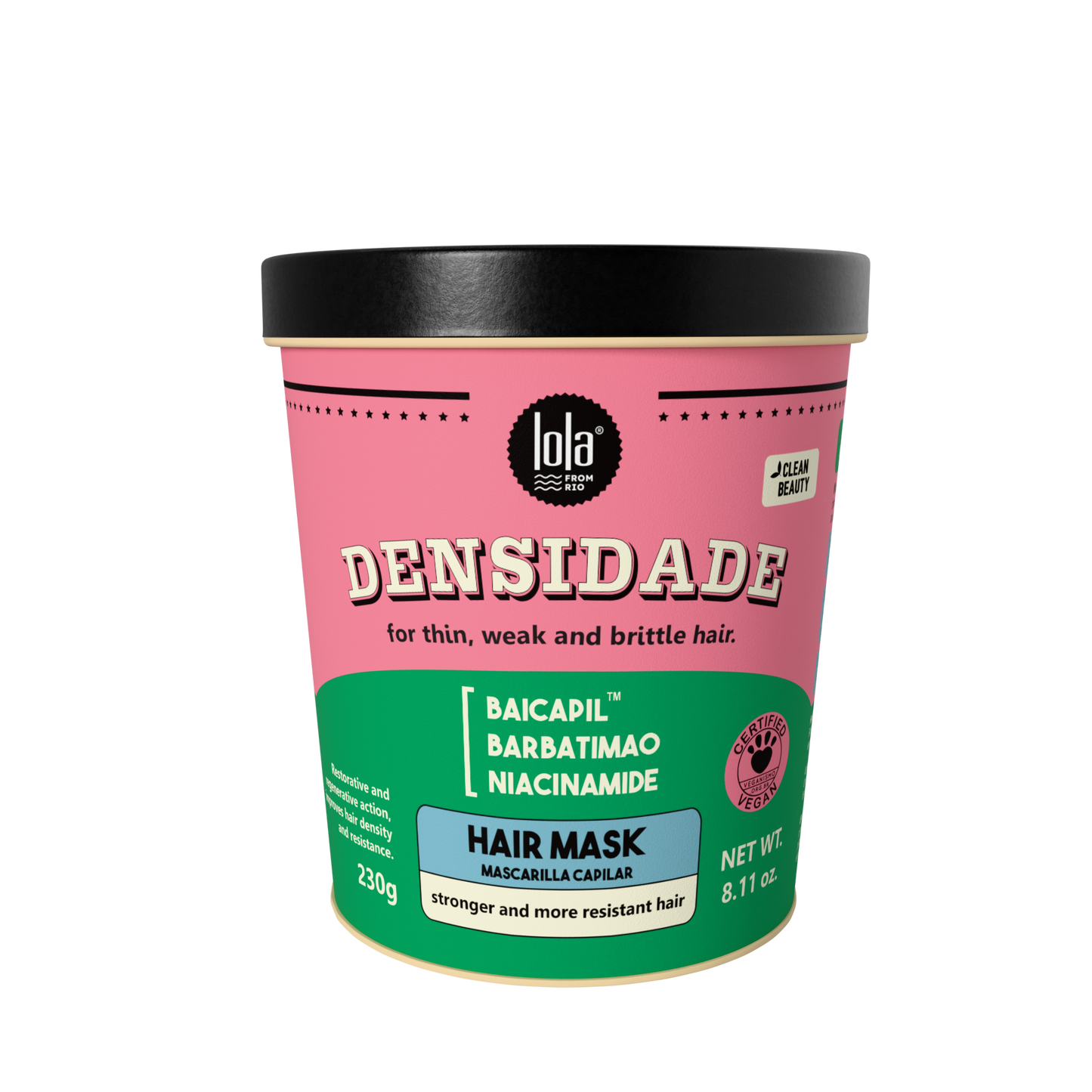 Lola Densidade Hair Mask 230g for fine, fragile and weak hair