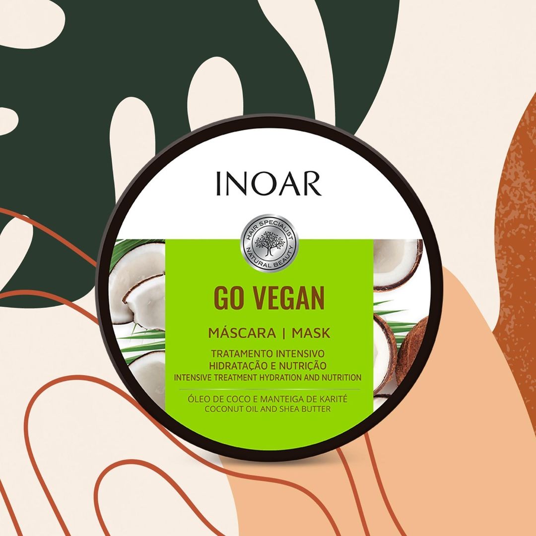 INOAR Go Vegan Hydration And Nutrition Kit - Shampoo, Conditioner and Hair Mask